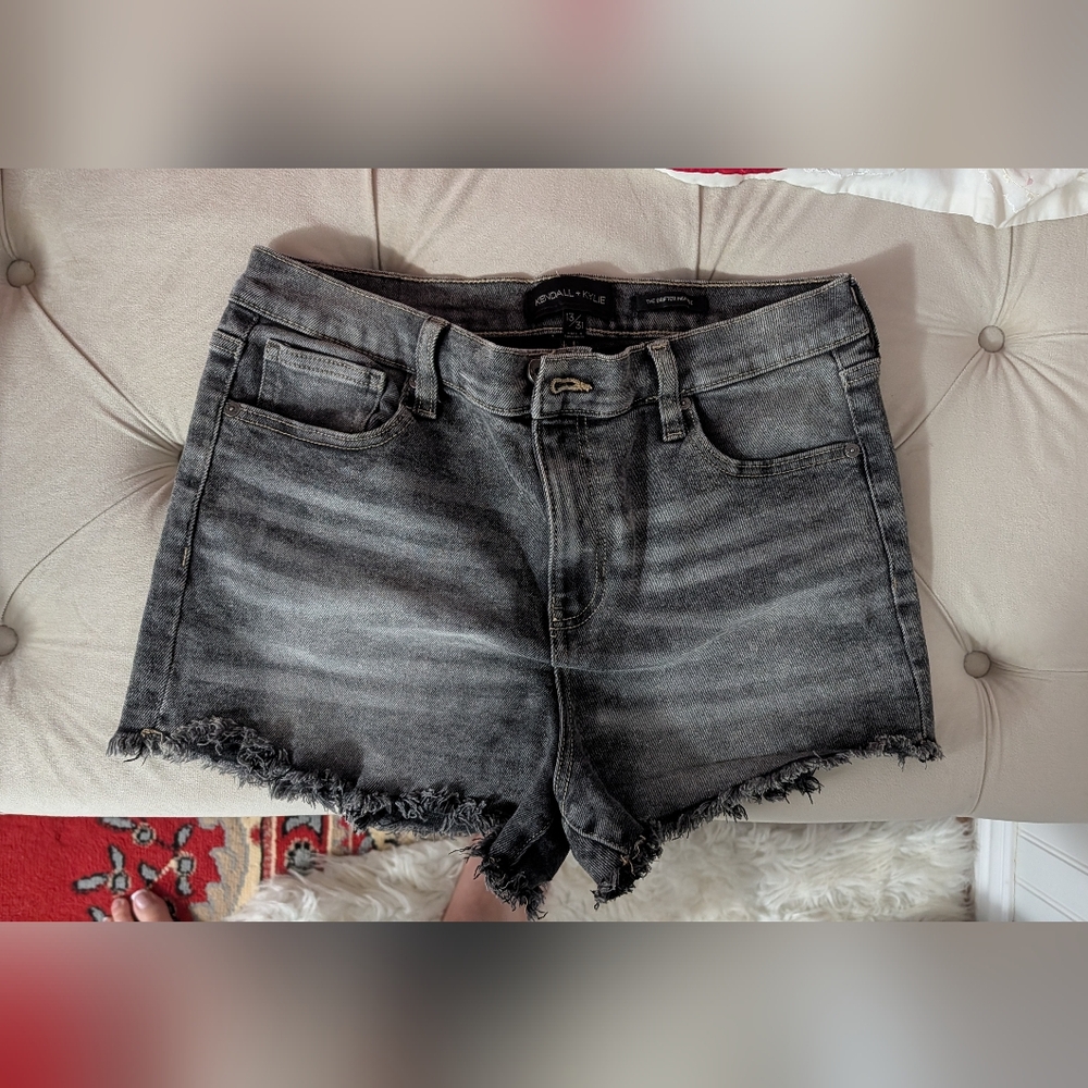 Kendall & Kylie Charcoal Denim Shorts